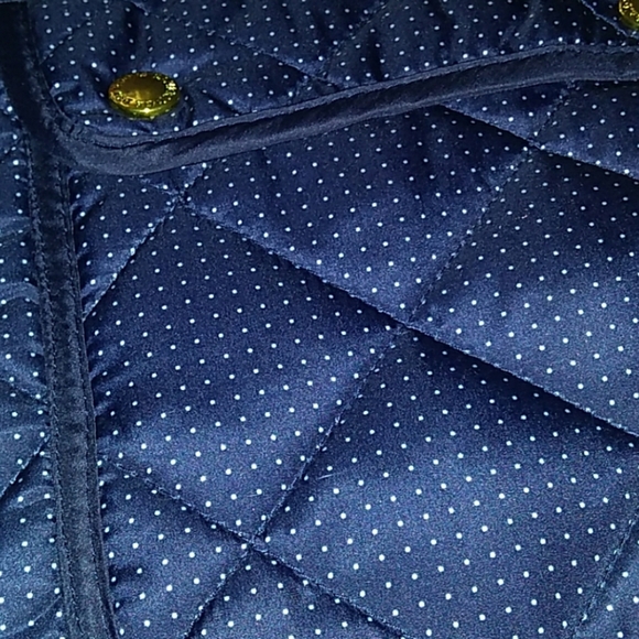 NWT Cambridge Quilted Polka-dot Puffer Vest - Picture 3 of 8